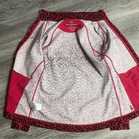 Tommy Bahama Cat's Meow Aruba Full-Zip Sweatshirt Tango Red 0113 - Picture 15 of 15